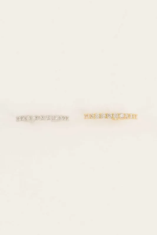 Crystal Cuff Earrings
