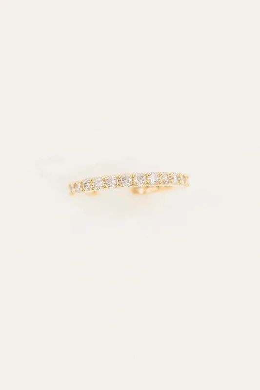 Crystal Cuff Earrings