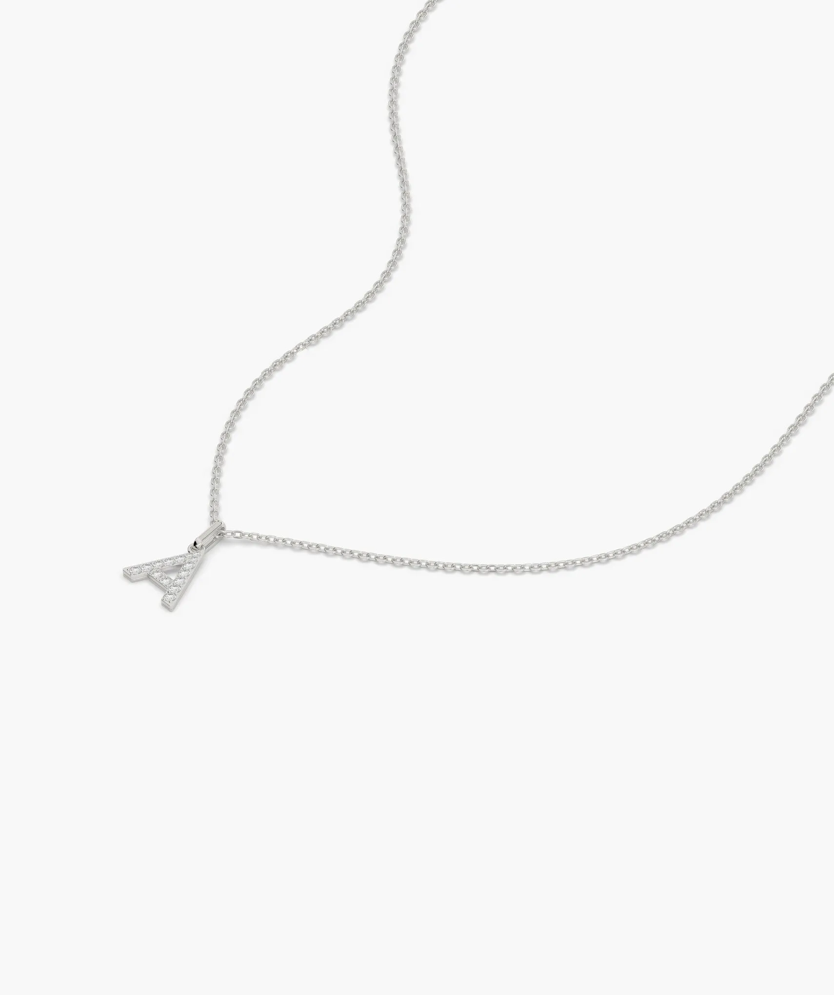 Custom Diamond 'A' Pendant
