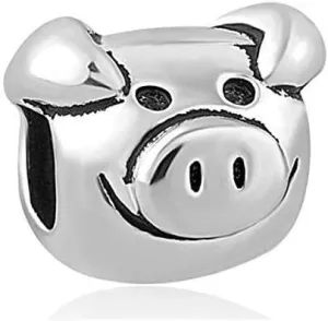 Cute Pig Charm Bead for Bracelets