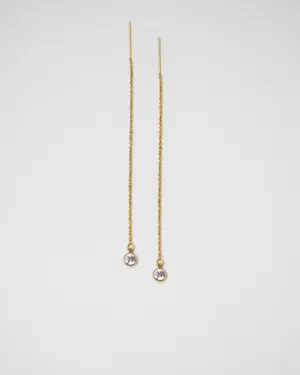 CZ Threader Earrings