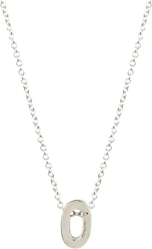 Dainty Diamond Necklace Dainty Silver Initial Necklaces for Women Gold Filled Layered Silver Necklaces for Women A Z 26 Alphabet Initial Necklaces for Teen Girls Jewelry Girls Heart (O, One Size)