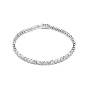De la Paix Alfie 14 karat white gold tennis bracelet with diamond 0.36 carat
