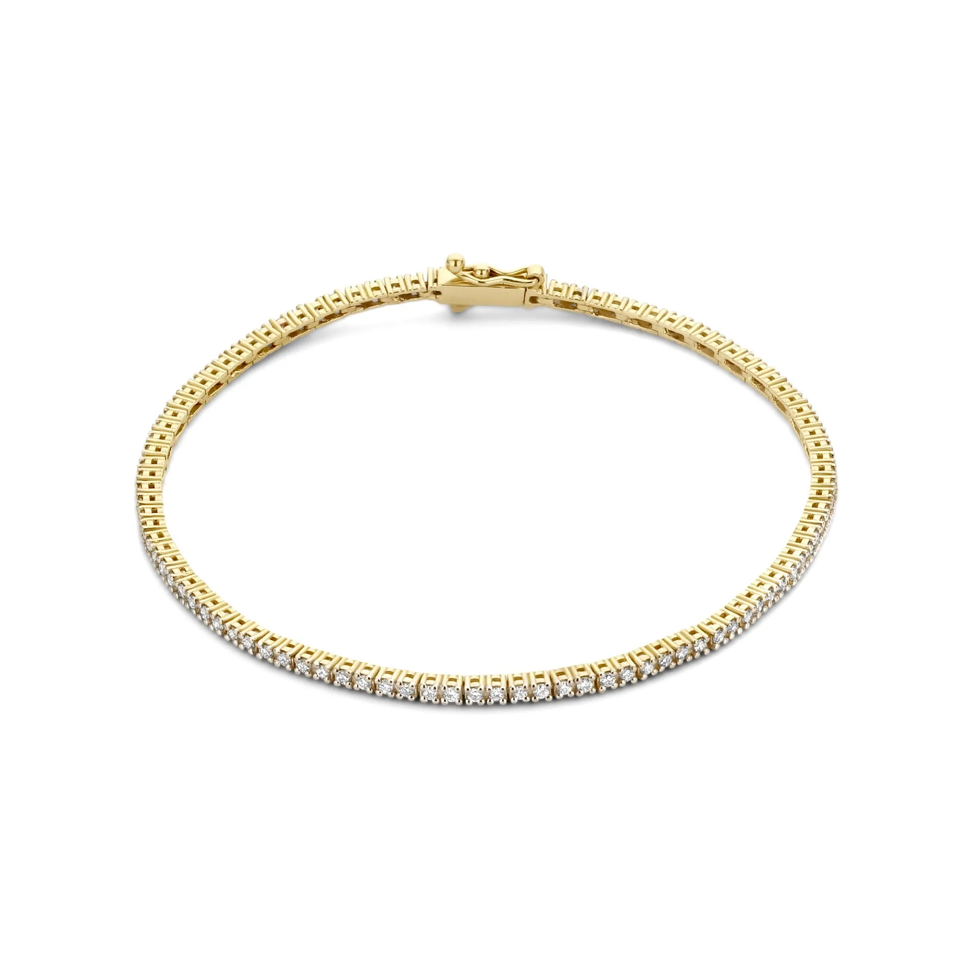 De la Paix Madeline 14 karat gold tennis bracelet with diamond 1.08 carat