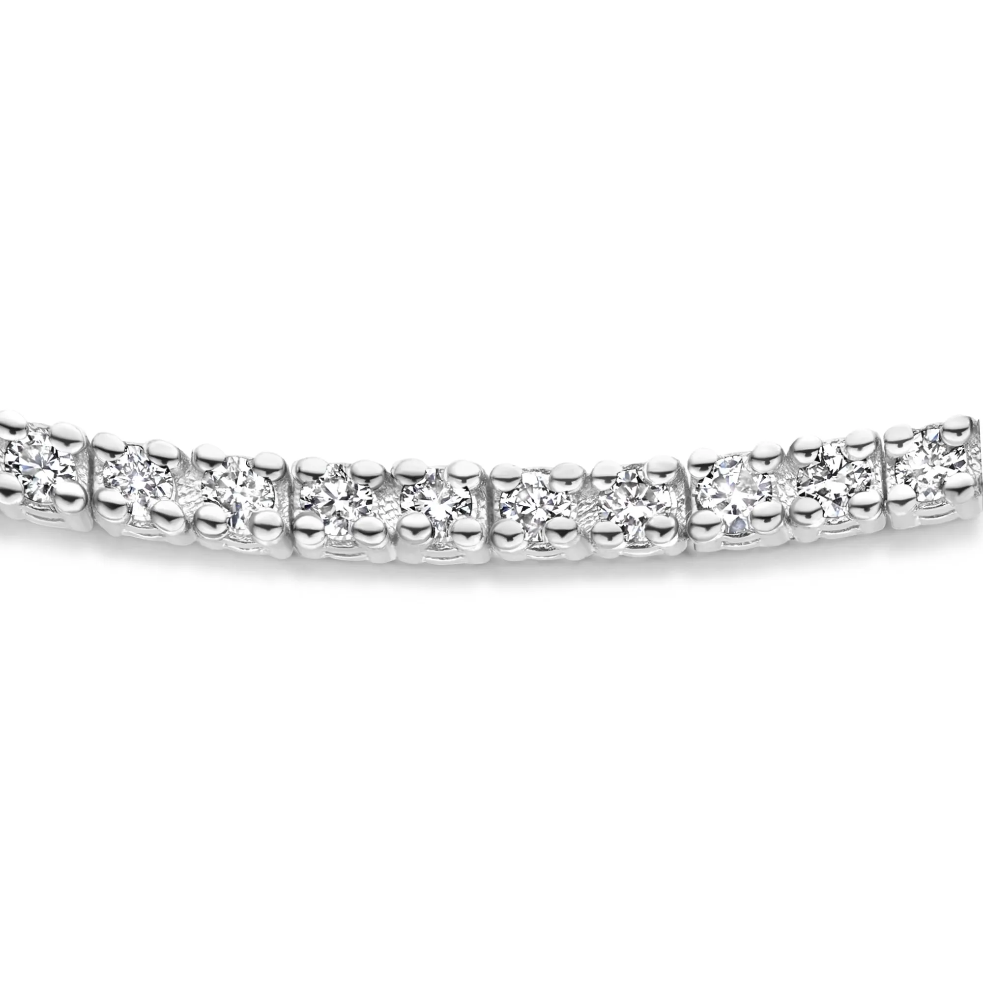 De la Paix Madeline 14 karat white gold tennis bracelet with diamond 1.08 carat