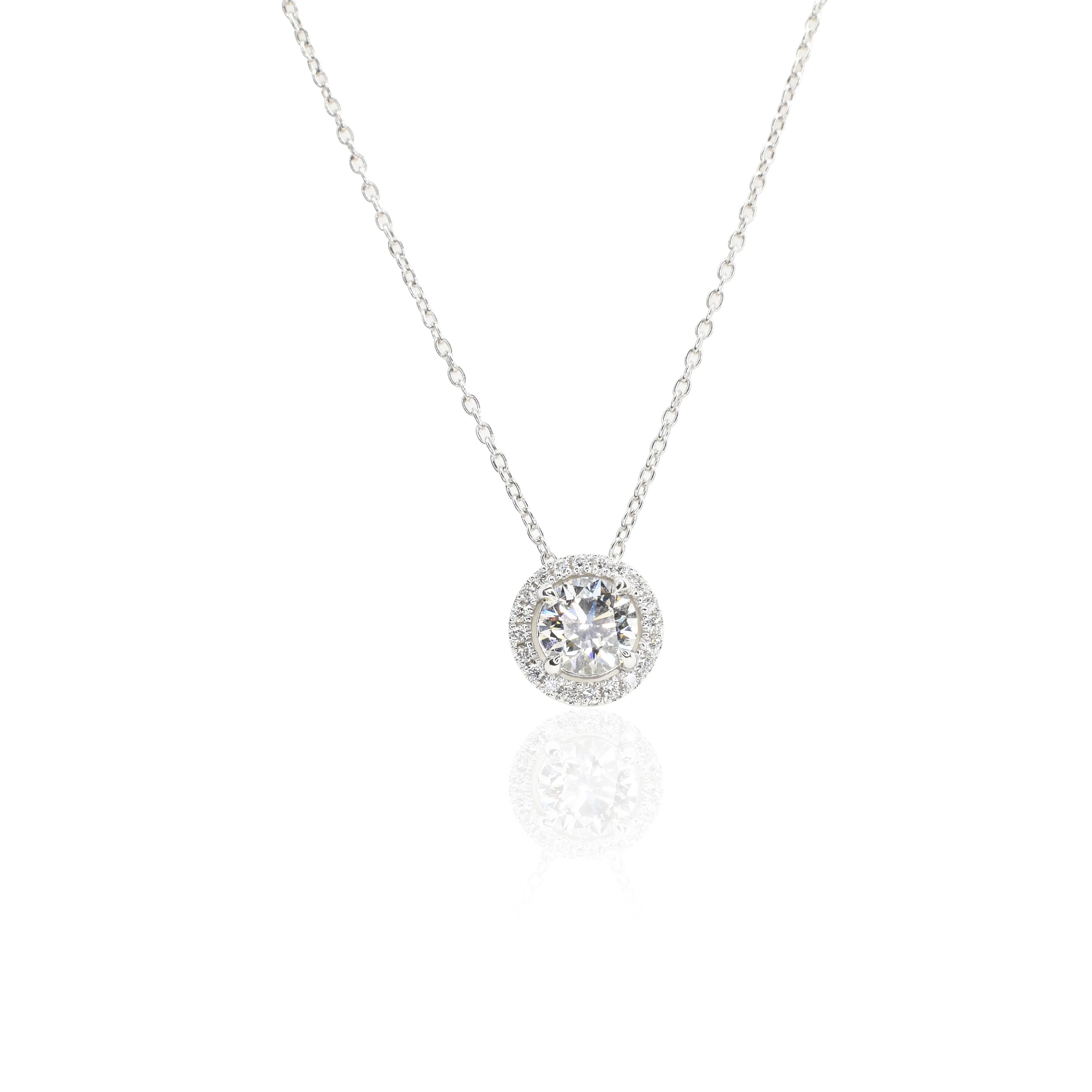 Diamond Halo Pendant