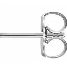 Diamond Like 6mm 1ct. Each, Classic Solitaire Stud Earrings
