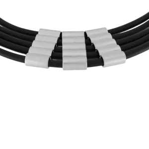 DNSK - Alaya Short Multi Row Necklace in Silver