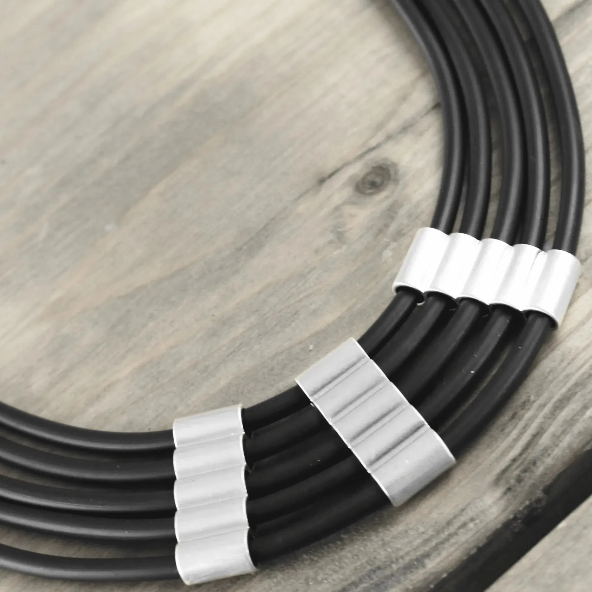 DNSK - Alaya Short Multi Row Necklace in Silver
