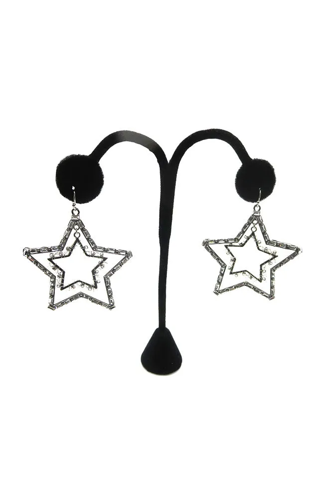 Double Star Earrings