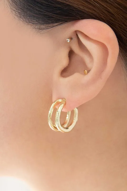 Dublin Double Hoop Earrings