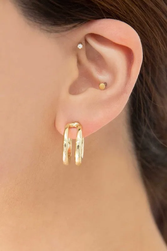 Dublin Double Hoop Earrings