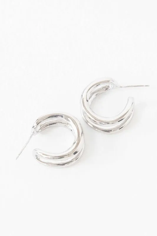 Dublin Double Hoop Earrings