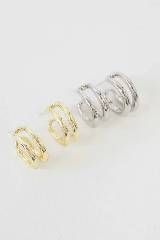Dublin Double Hoop Earrings