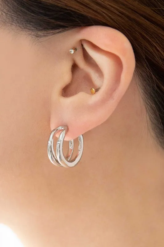 Dublin Double Hoop Earrings