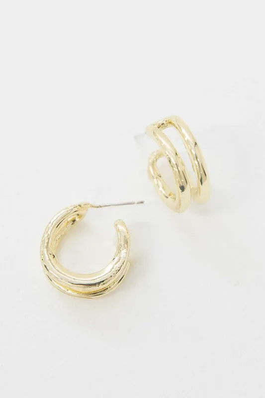 Dublin Double Hoop Earrings