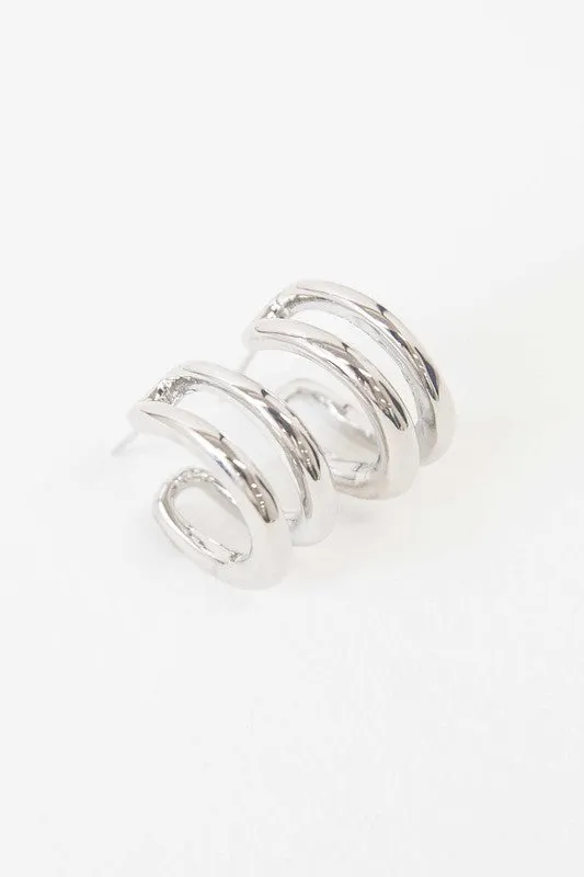 Dublin Double Hoop Earrings