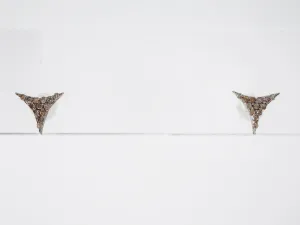 Earrings Modern .13 Round Brilliant Cut Diamonds in Sterling Silver