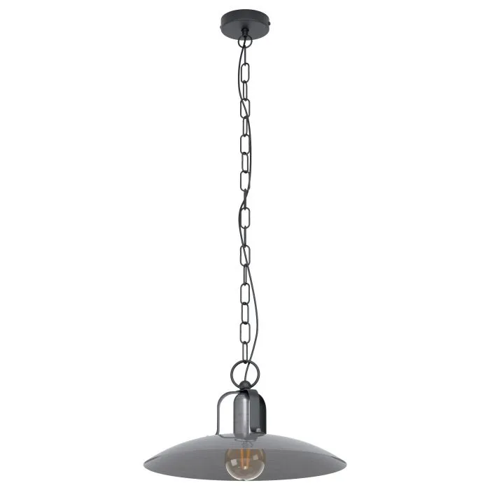 Eglo Lighting Kenilworth E27 Antique Nickel Pendant Light