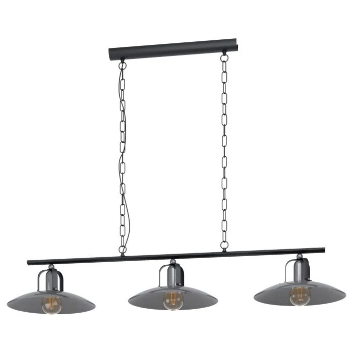 Eglo Lighting Kenilworth E27 Antique Nickel Pendant Light
