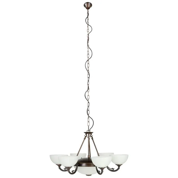 Eglo Lighting Savoy 6X40W E14   2X60W E27 Oil Rubbed Bronze Pendant Light
