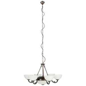 Eglo Lighting Savoy 6X40W E14   2X60W E27 Oil Rubbed Bronze Pendant Light