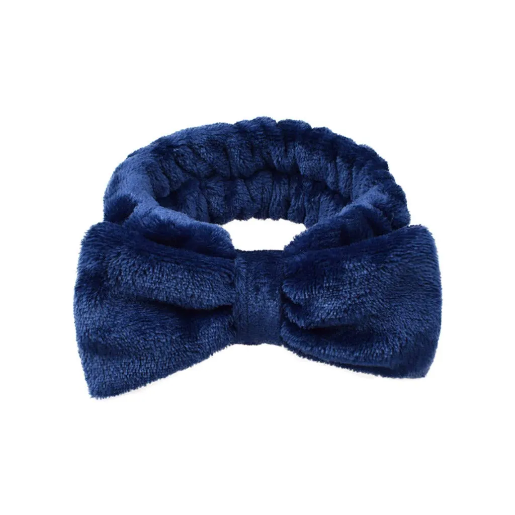 Elastic Hair Band for Women Wash Spa Yoga Sports Headbands Soft Coral Fleece Head Wraps