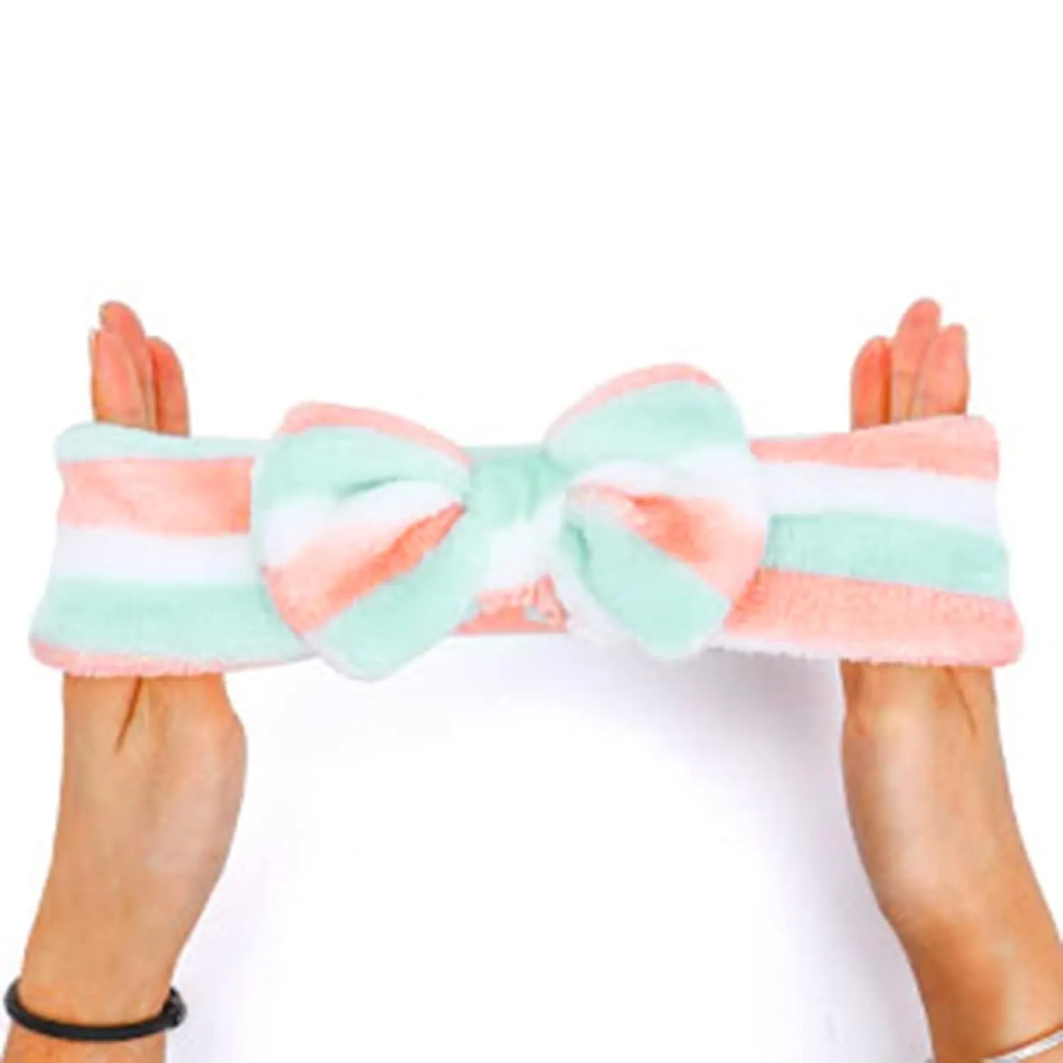 Elastic Hair Band Women Makeup Cosmetic Spa Hair Band Soft Coral Fleece Hair Band for Washing Face