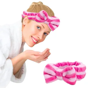 Elastic Hair Band Women Makeup Cosmetic Spa Hair Band Soft Coral Fleece Hair Band for Washing Face