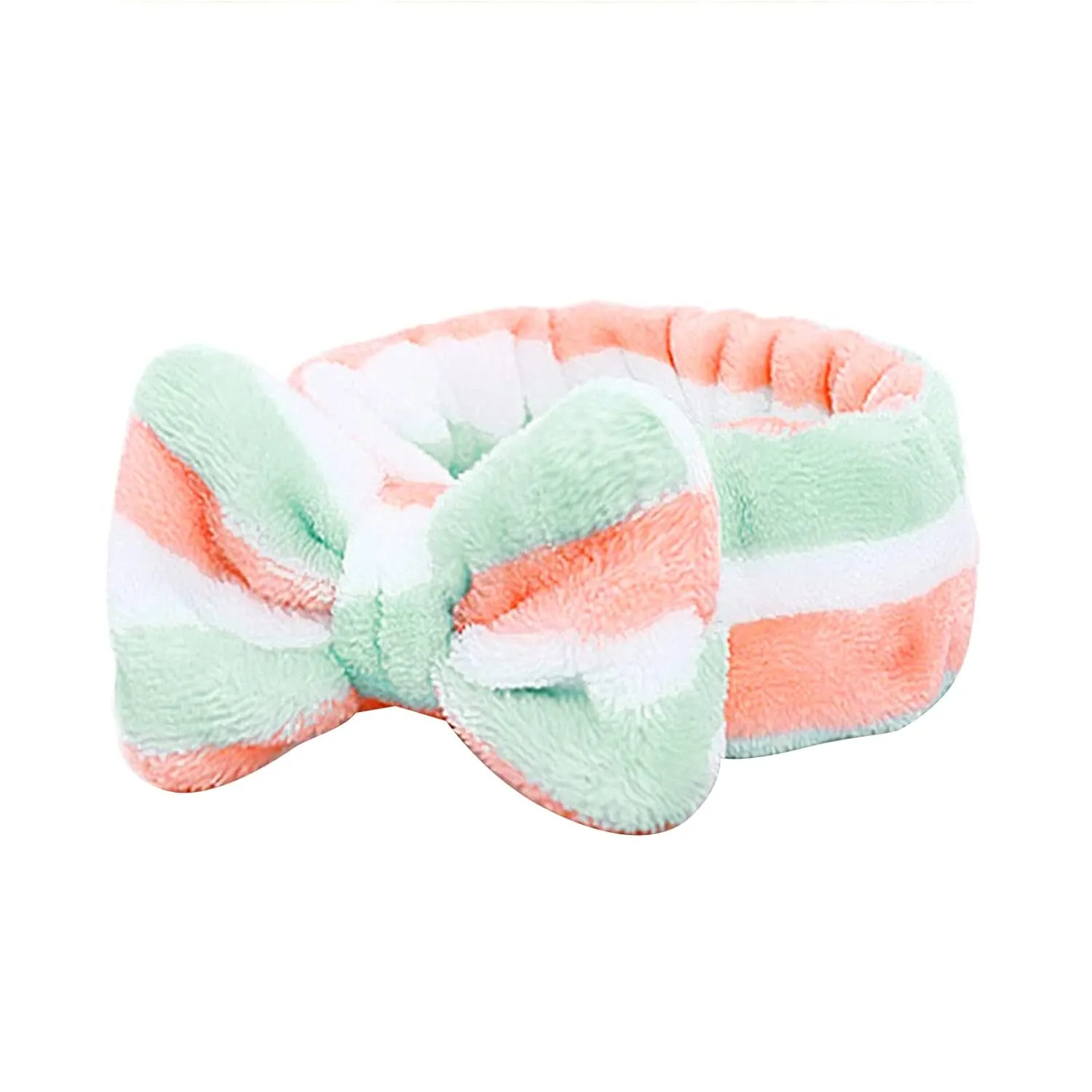Elastic Hair Band Women Makeup Cosmetic Spa Hair Band Soft Coral Fleece Hair Band for Washing Face