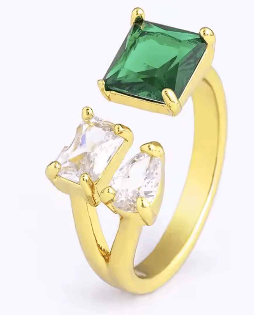 Emerald Chic Open Ring