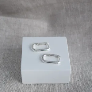 Emily Rectangular Huggie Earrings