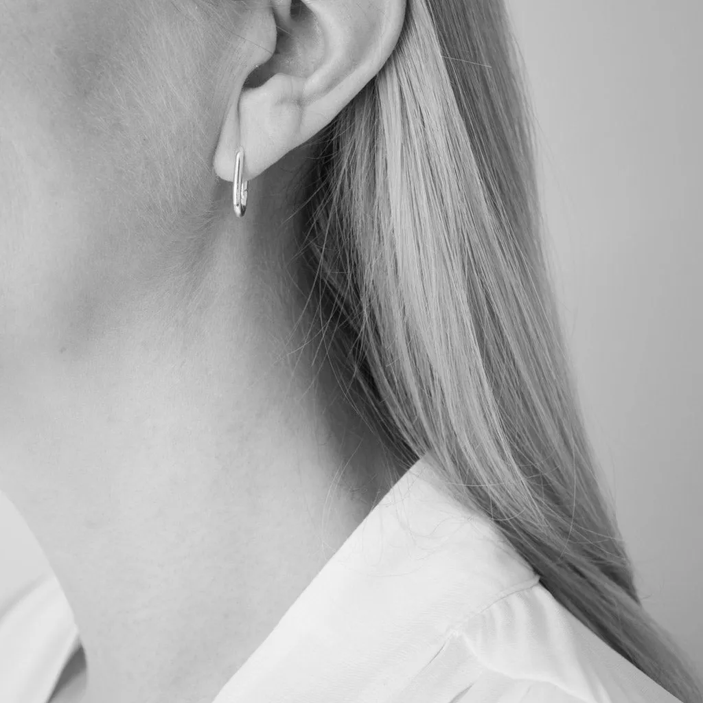 Emily Rectangular Huggie Earrings