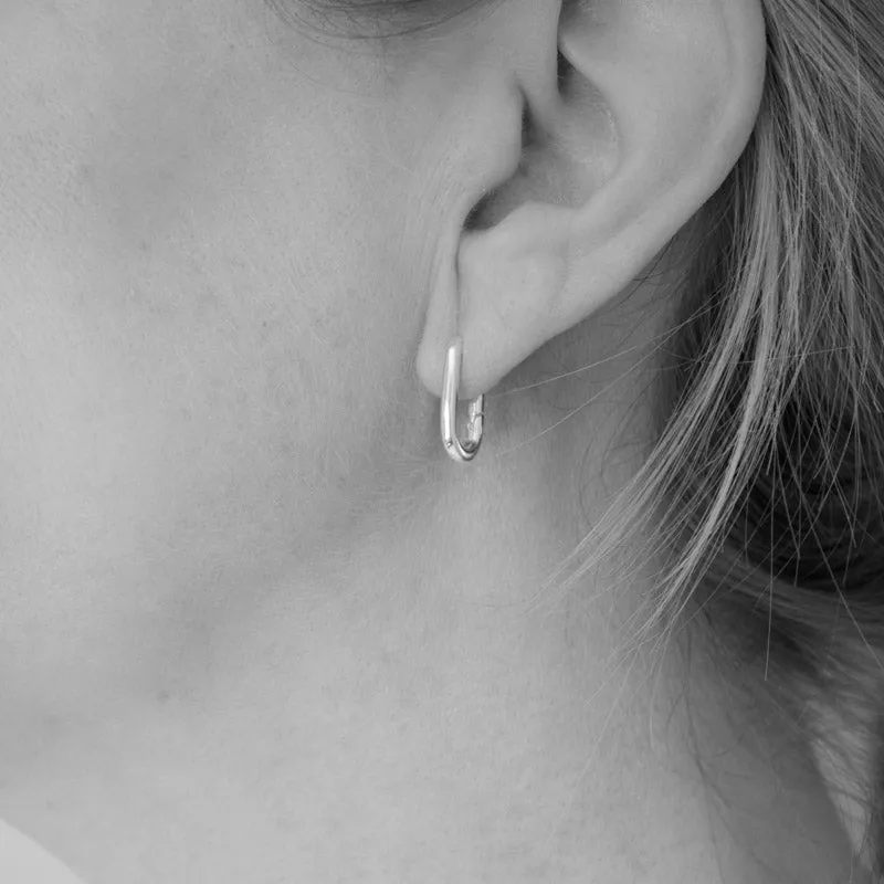 Emily Rectangular Huggie Earrings
