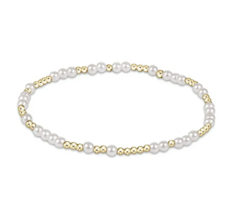 Enewton - Hope Unwritten 3mm Bead Bracelet - Pearl