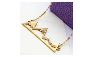 Exquisite Snowy Mountain Top Pendant Necklace For Women