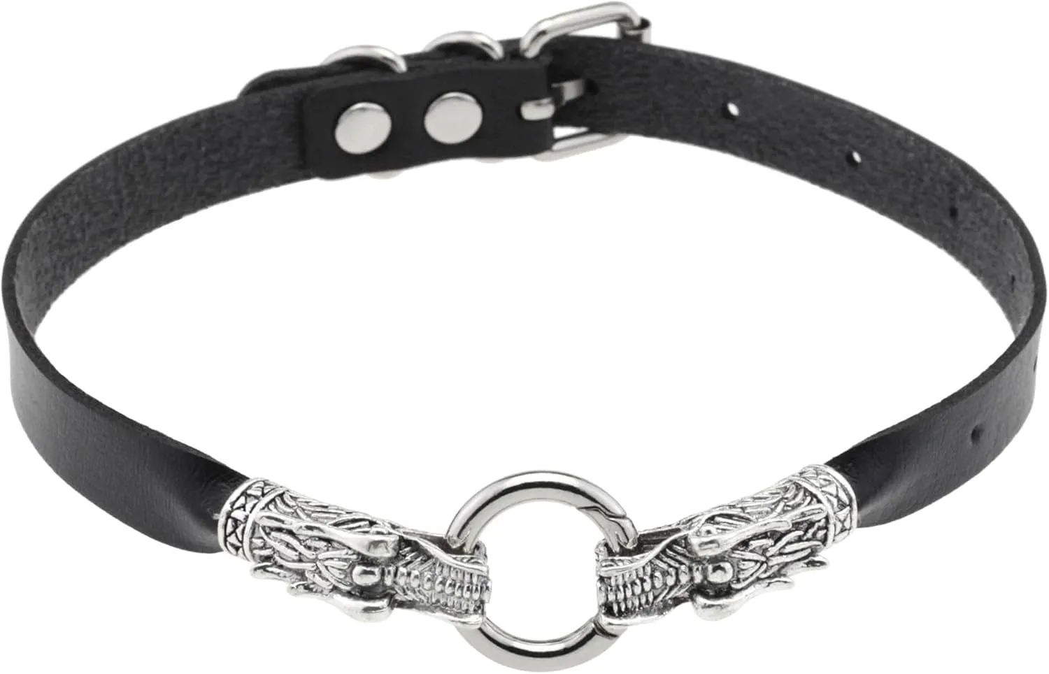 eYLun Women Leather Choker Necklaces Punk Collar Choker Vintage Goth Choker Necklace