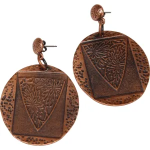 Fabulous Copper Plate Earrings (Version 2)