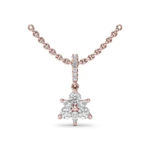 Fana Trio Stud with Marquise Diamond Pendant