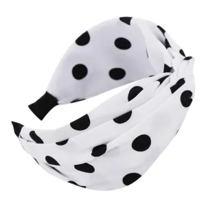 Fashion Headbands for Girls Women Knotted Headbands Non Slip Boho Hair Hoop Hair Accessories (White, One Size)