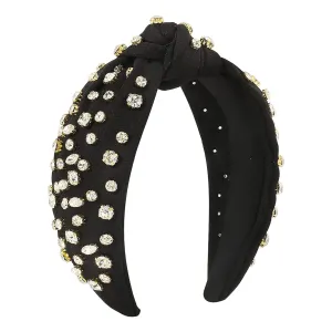 Fashionable Headbands for Women Vintage Printed Headband Rhinestone Crystal Elastic hairbands Hair Accessories Jewelry