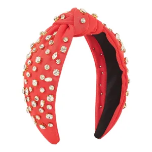 Fashionable Headbands for Women Vintage Printed Headband Rhinestone Crystal Elastic hairbands Hair Accessories Jewelry