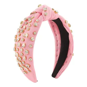 Fashionable Headbands for Women Vintage Printed Headband Rhinestone Crystal Elastic hairbands Hair Accessories Jewelry