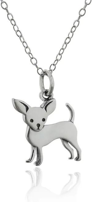 FashionJunkie4Life Sterling Silver 3D Dog Breed Necklaces
