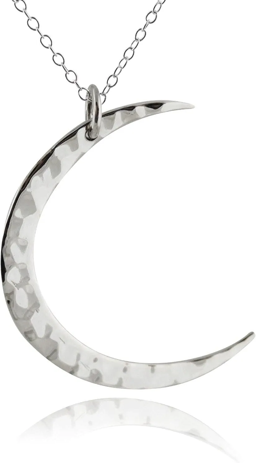 FashionJunkie4Life Sterling Silver Moon Necklaces for Women