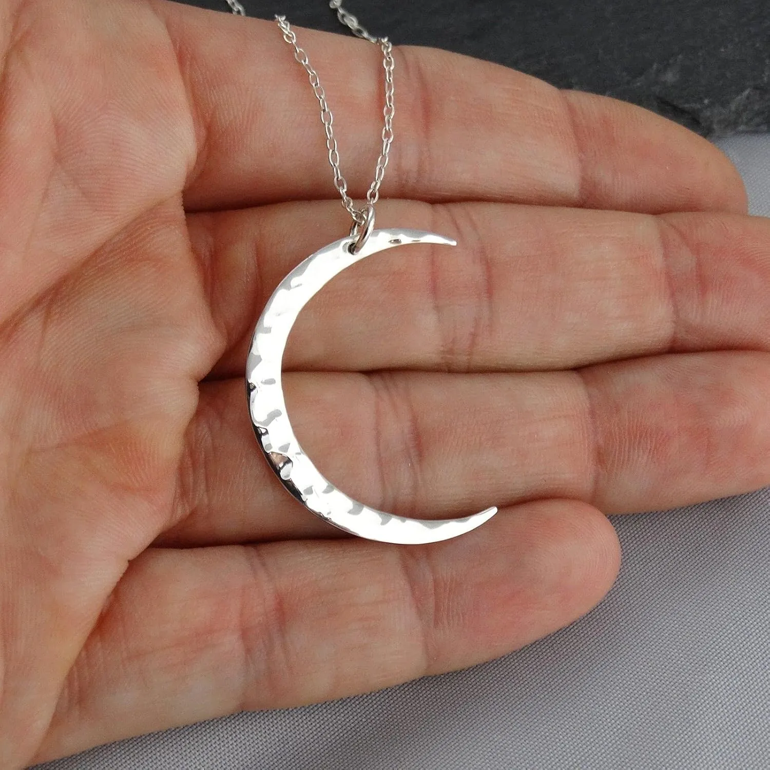 FashionJunkie4Life Sterling Silver Moon Necklaces for Women