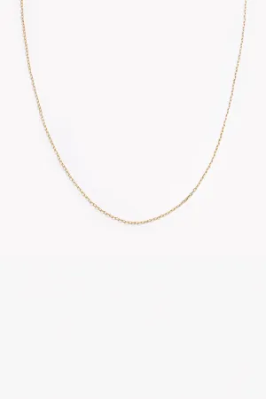 Fine Cable Chain Necklace - Gold