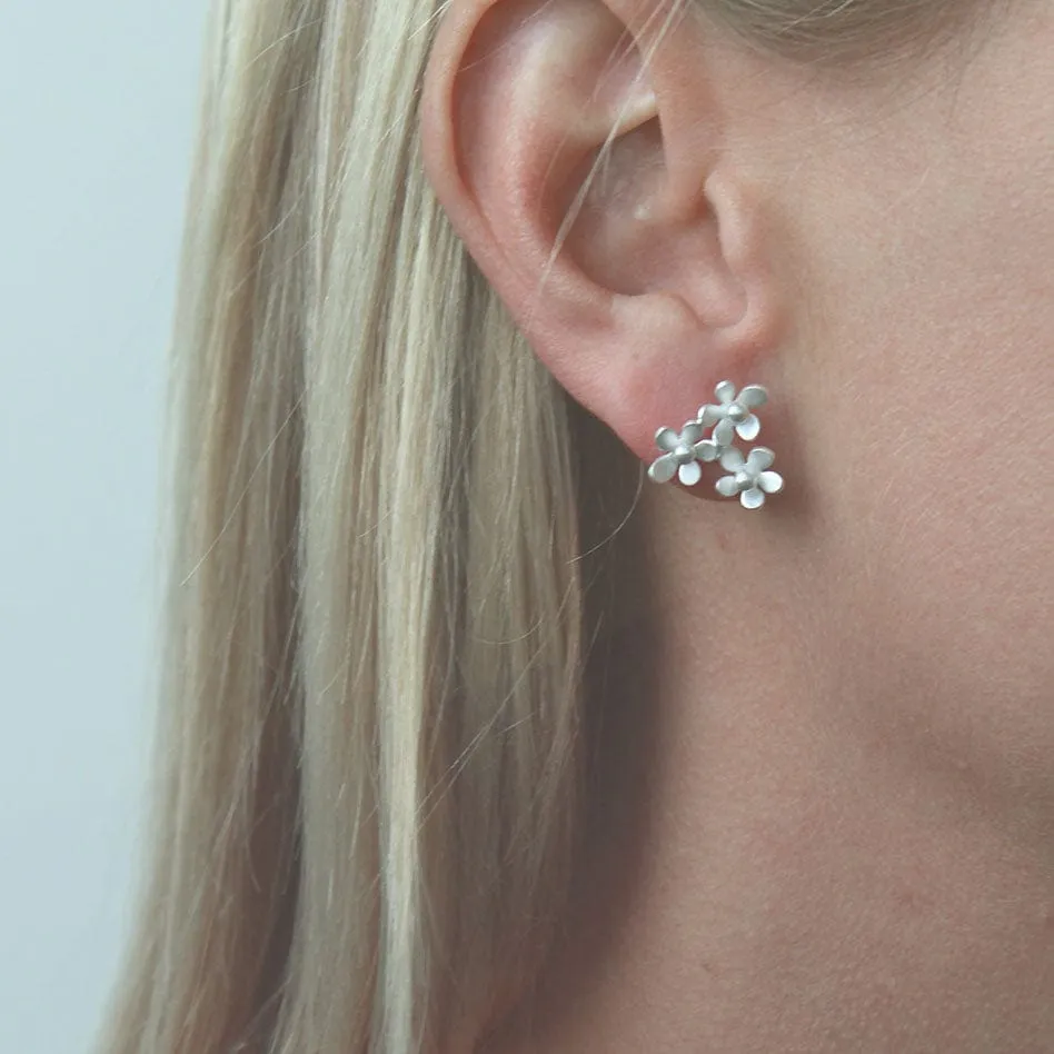 Forget Me Not Triple Post Earring
