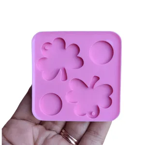 Four Leaf Clover Silicone Mold For Earrings Lucky Clover Mold St Patrick's Day Mold