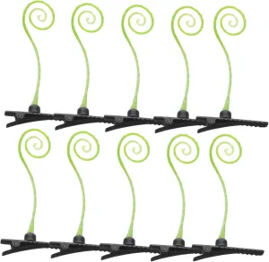 FRCOLOR 50pcs Artificial Curly Grass Hair Clips for Creative Hair Decoration Accessories Fun and Barrettes for Parties Festivals and Everyday Use
